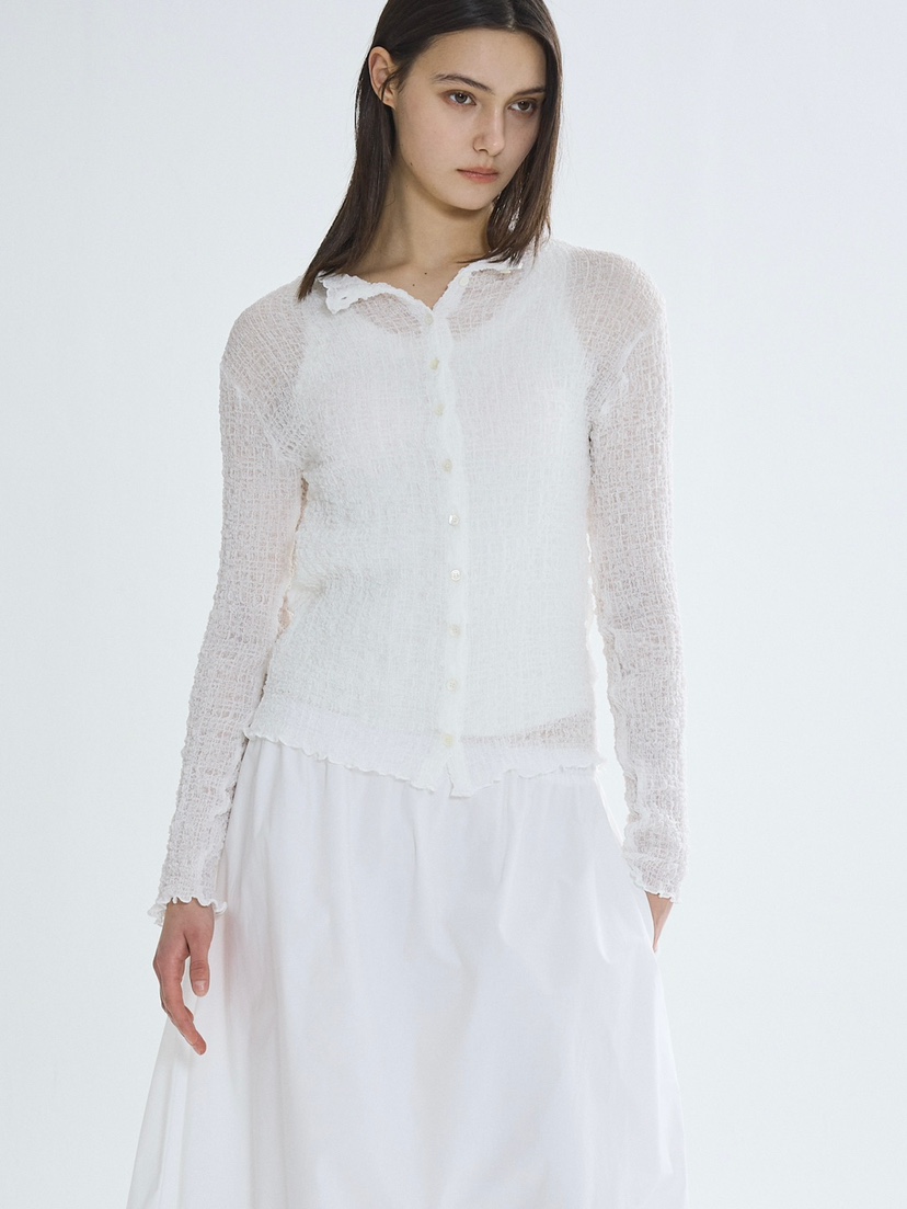 CM韓國代購女裝新款職業推薦時尚26春夏熱賣人氣長袖T恤紐扣CM_centimeter長袖T恤