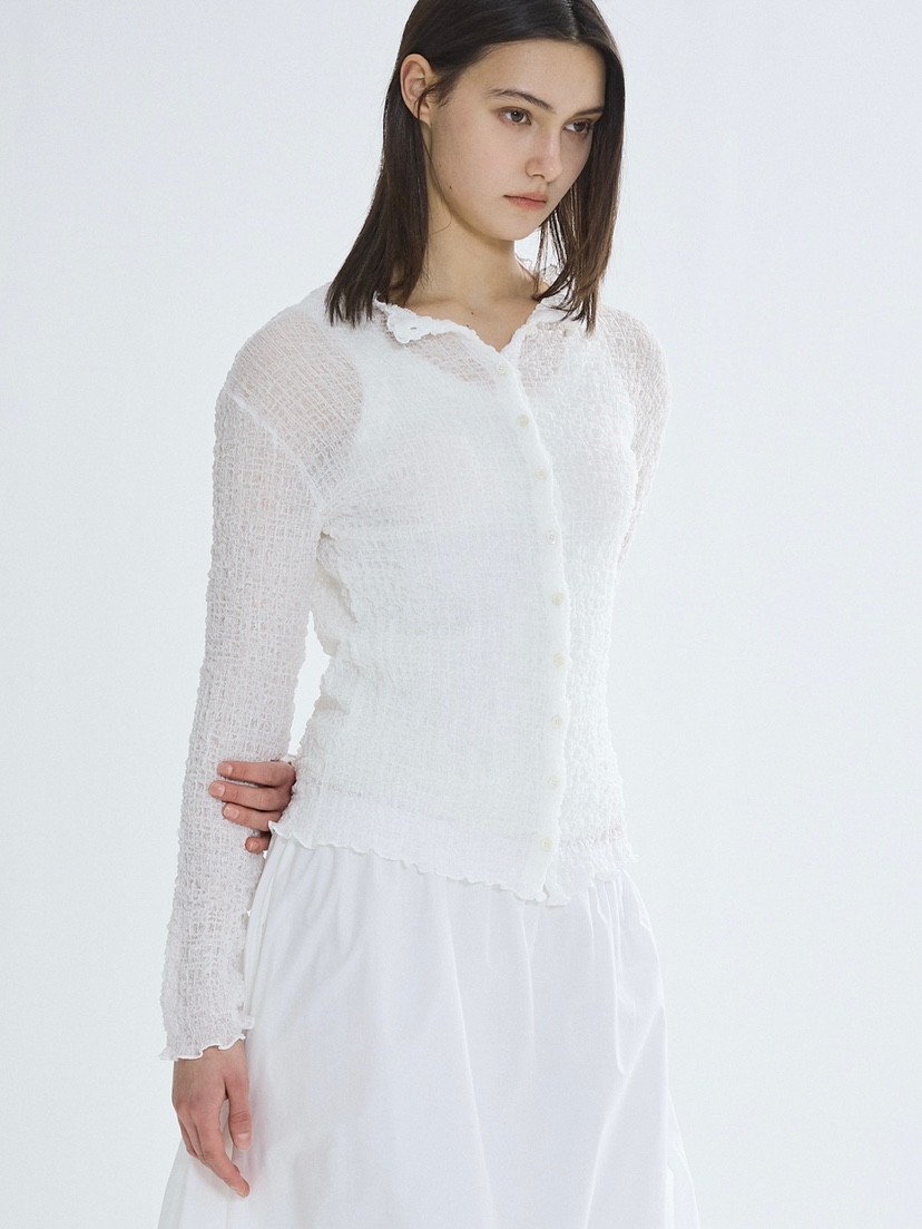 CM韓國代購女裝新款職業推薦時尚26春夏熱賣人氣長袖T恤紐扣CM_centimeter長袖T恤