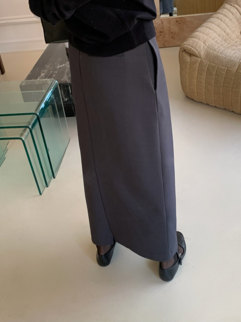 A Flan韓國直郵女裝新款真品人氣職業休閑熱賣推薦長裙直筒AFN/FLAN EDITION長裙