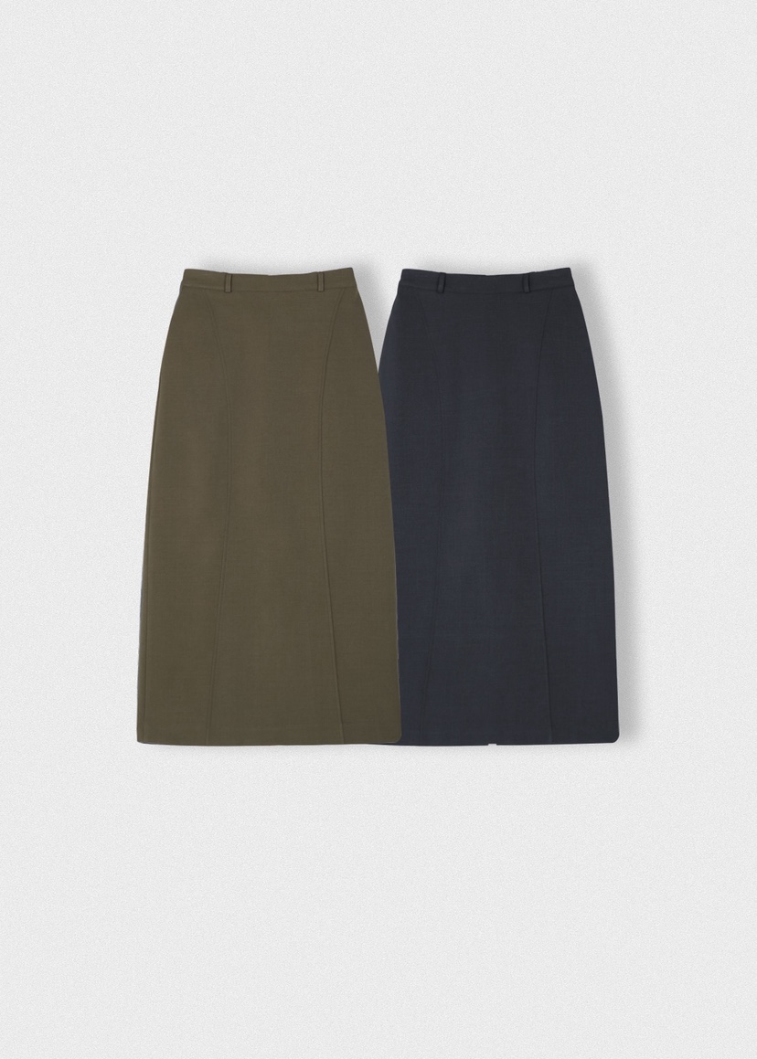 A Flan韓國直郵女裝新款真品人氣職業休閑熱賣推薦長裙直筒AFN/FLAN EDITION長裙