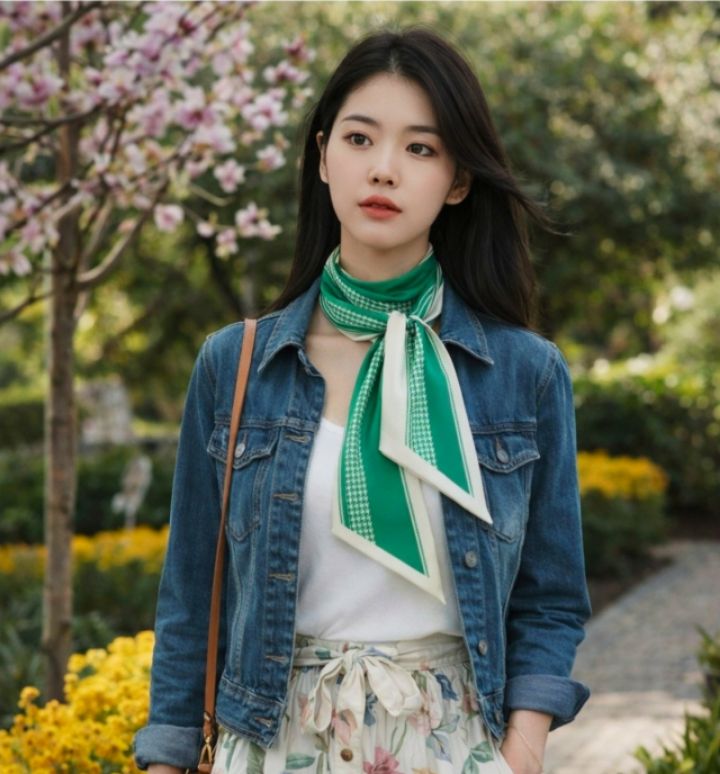 EBADA韓國直郵女士新款真品熱賣26春夏推薦職業時尚圍巾披肩EBADA圍巾/披肩