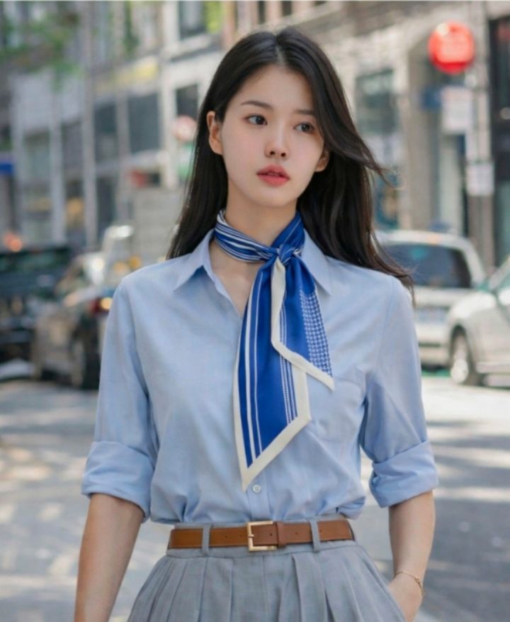 EBADA韓國直郵女士新款真品熱賣26春夏推薦職業時尚圍巾披肩EBADA圍巾/披肩