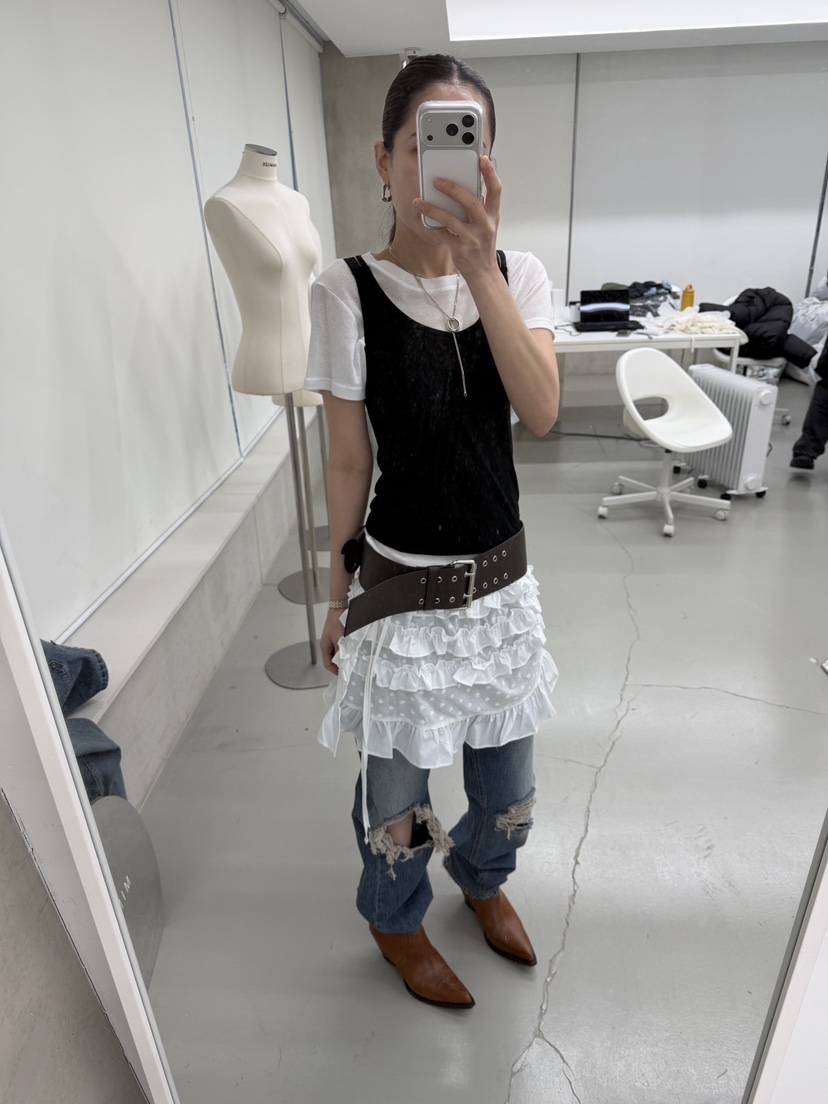 MINIMUZE韓國直郵女裝新款休閑真品熱賣26春夏時尚人氣短裙MINIMUZE短裙