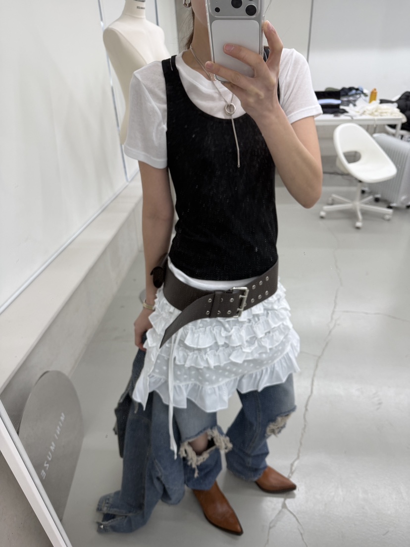 MINIMUZE韓國直郵女裝新款休閑真品熱賣26春夏時尚人氣短裙MINIMUZE短裙