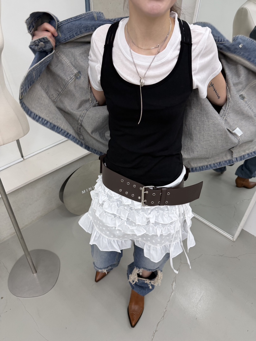 MINIMUZE韓國直郵女裝新款休閑真品熱賣26春夏時尚人氣短裙MINIMUZE短裙