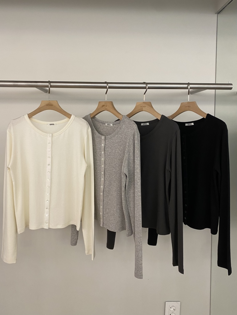 OP PER韓國代購女士新款休閑熱賣時尚推薦針織衫羊毛開衫OPPER-simplebeige針織衫