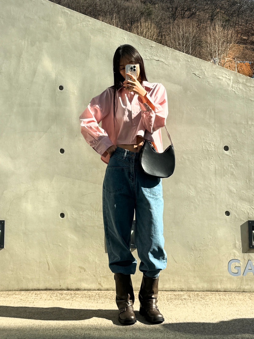 RED-J-레드.J-T東大門實拍女士新品人氣襯衫蕾絲衫短款褶裥RED-J襯衫/蕾絲衫