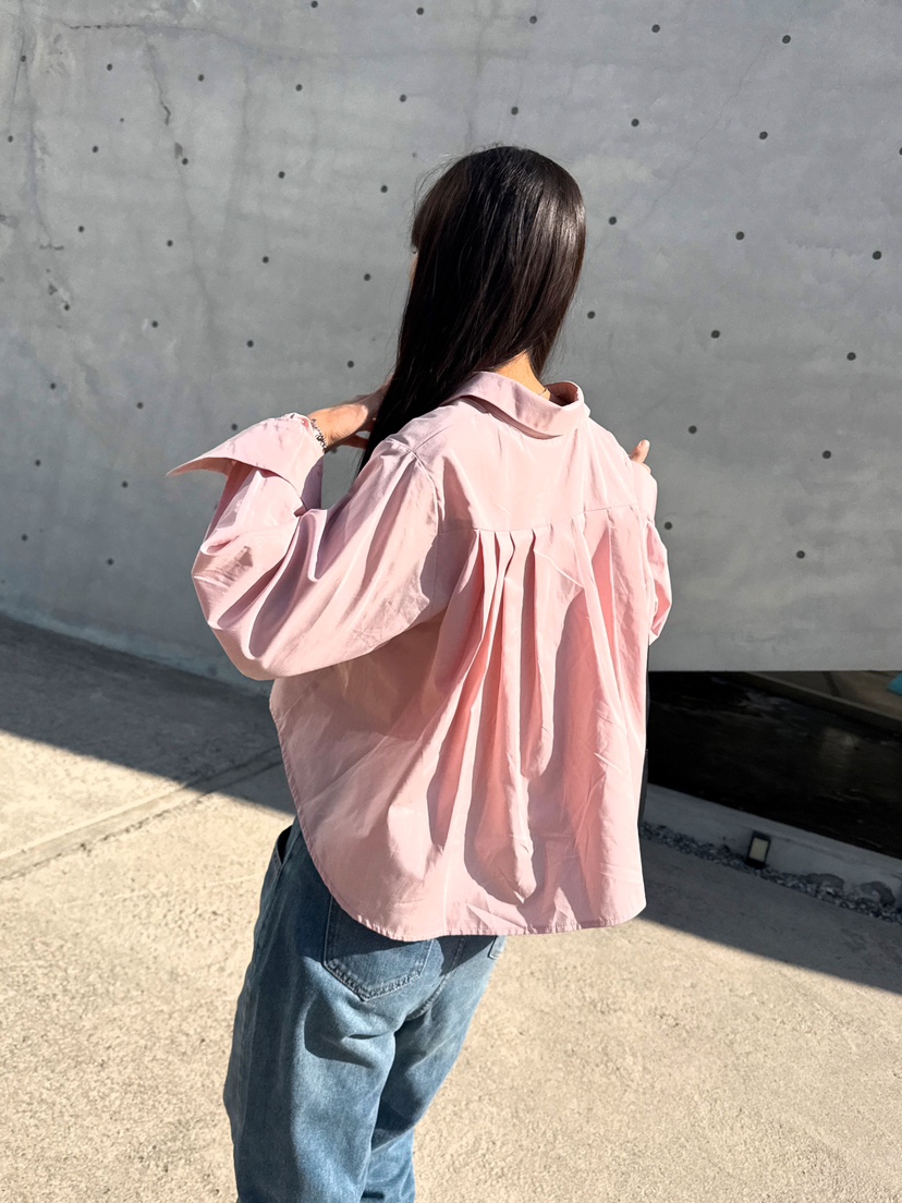 RED-J-레드.J-T東大門實拍女士新品人氣襯衫蕾絲衫短款褶裥RED-J襯衫/蕾絲衫