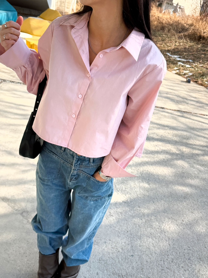 RED-J-레드.J-T東大門實拍女士新品人氣襯衫蕾絲衫短款褶裥RED-J襯衫/蕾絲衫圖色2