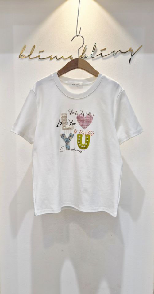 RICO/BLING BLING-S東大門實拍女裝新品休閑真品26春夏T恤RICO/BLING BLING-ST恤圖色1