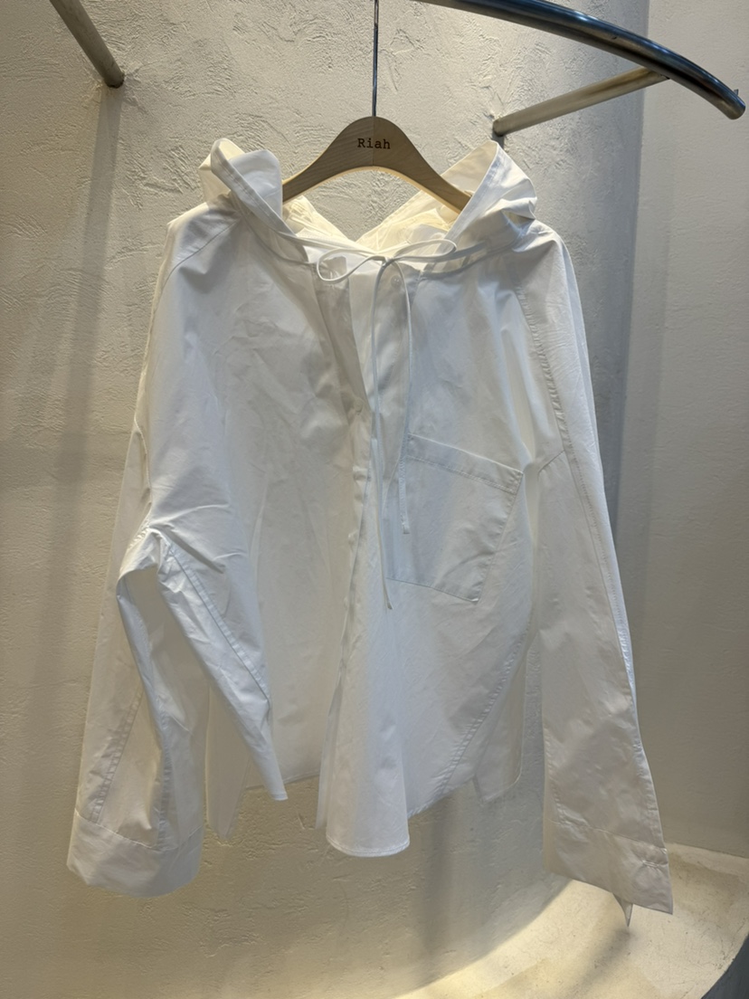 RIAH韓國直郵女裝新款休閑職業真品26春夏襯衫蕾絲衫連帽衫RIAH襯衫/蕾絲衫