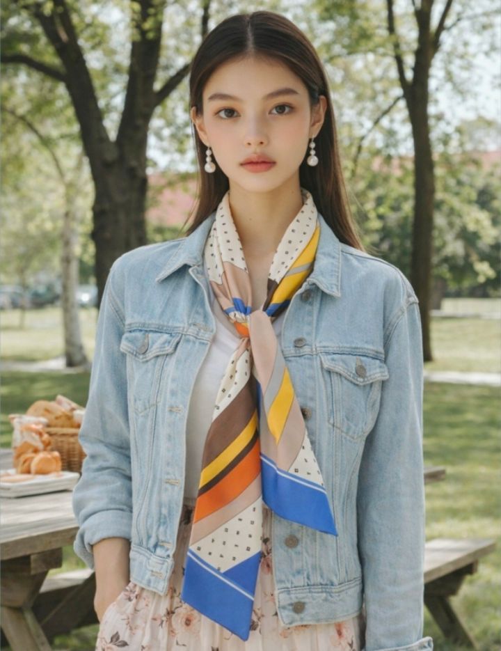 EBADA東大門實拍女士新品26春夏真品休閑人氣時尚圍巾披肩EBADA圍巾/披肩