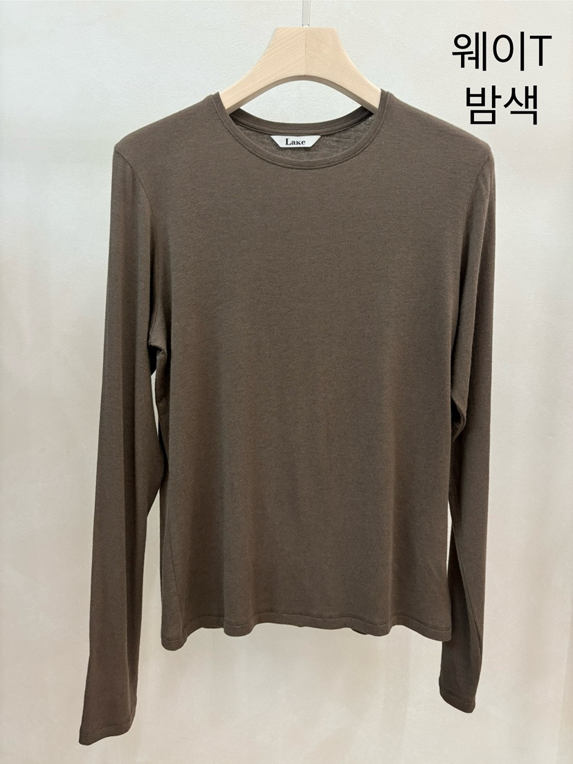 LAKE-A東大門實拍女士新款時尚推薦休閑26春夏真品長袖T恤Lake side長袖T恤圖色3