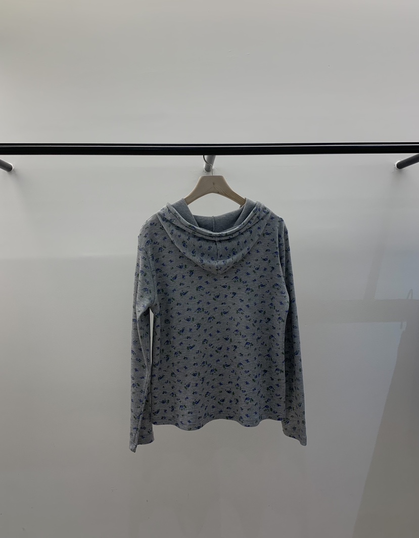 LA CREME韓國直郵女裝新品職業推薦熱賣長袖T恤連帽衫柔軟LA CREME長袖T恤