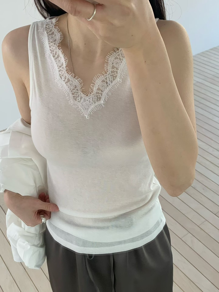 TAF韓國代購女裝新品職業熱賣真品時尚人氣推薦吊帶背心蕾絲TAF吊帶/背心