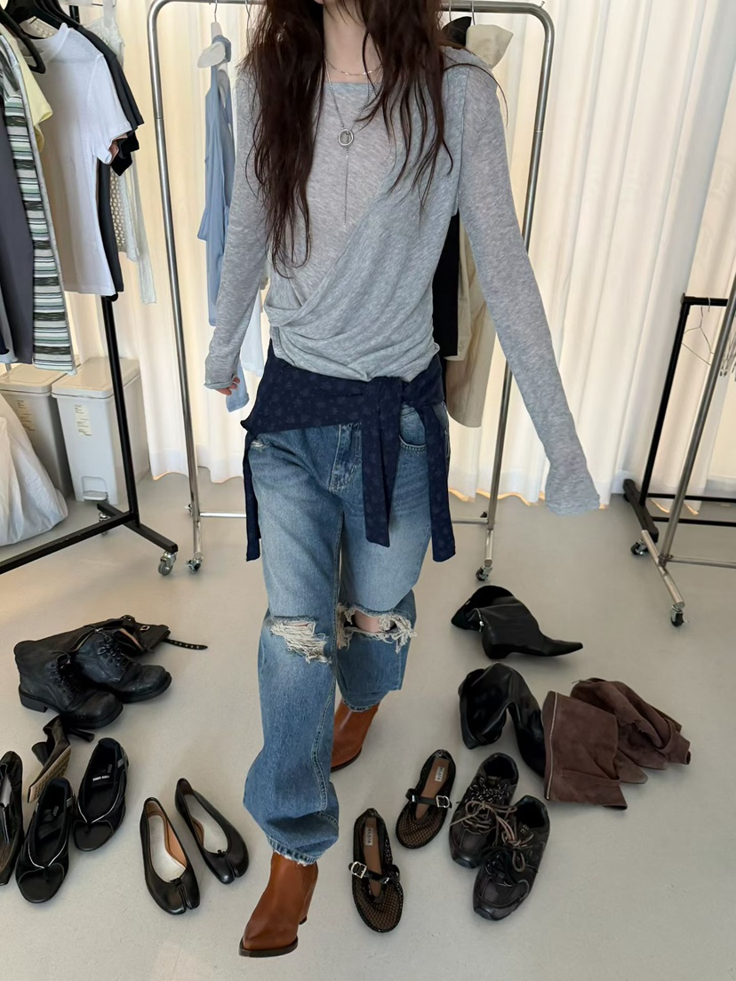 MINIMUZE東大門代購女裝新品真品26春夏熱賣時尚人氣長袖T恤MINIMUZE長袖T恤