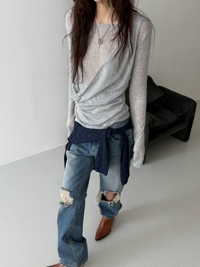 MINIMUZE東大門代購女裝新品真品26春夏熱賣時尚人氣長袖T恤MINIMUZE長袖T恤