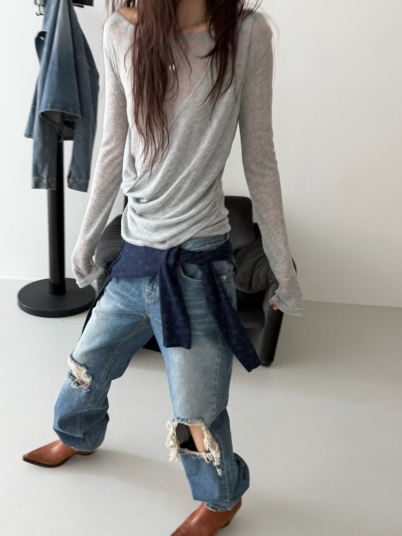 MINIMUZE東大門代購女裝新品真品26春夏熱賣時尚人氣長袖T恤MINIMUZE長袖T恤