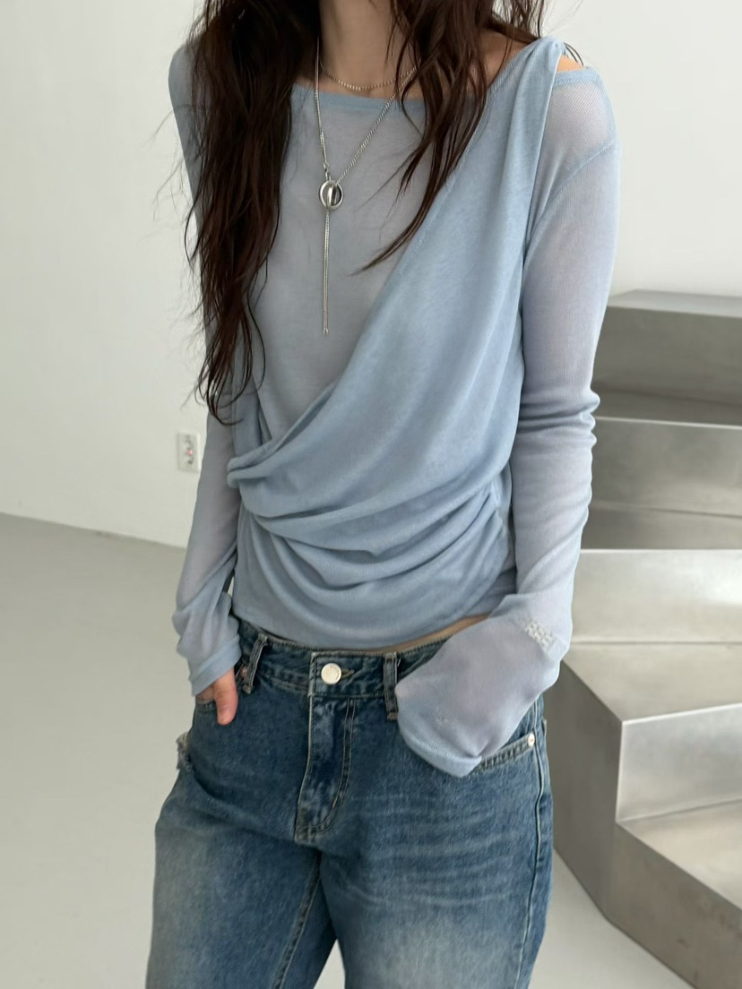 MINIMUZE東大門代購女裝新品真品26春夏熱賣時尚人氣長袖T恤MINIMUZE長袖T恤