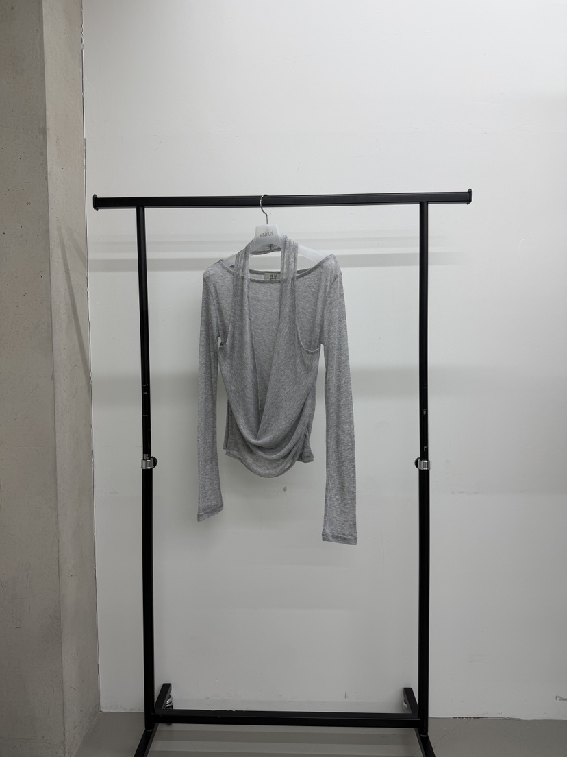 MINIMUZE東大門代購女裝新品真品26春夏熱賣時尚人氣長袖T恤MINIMUZE長袖T恤圖色3