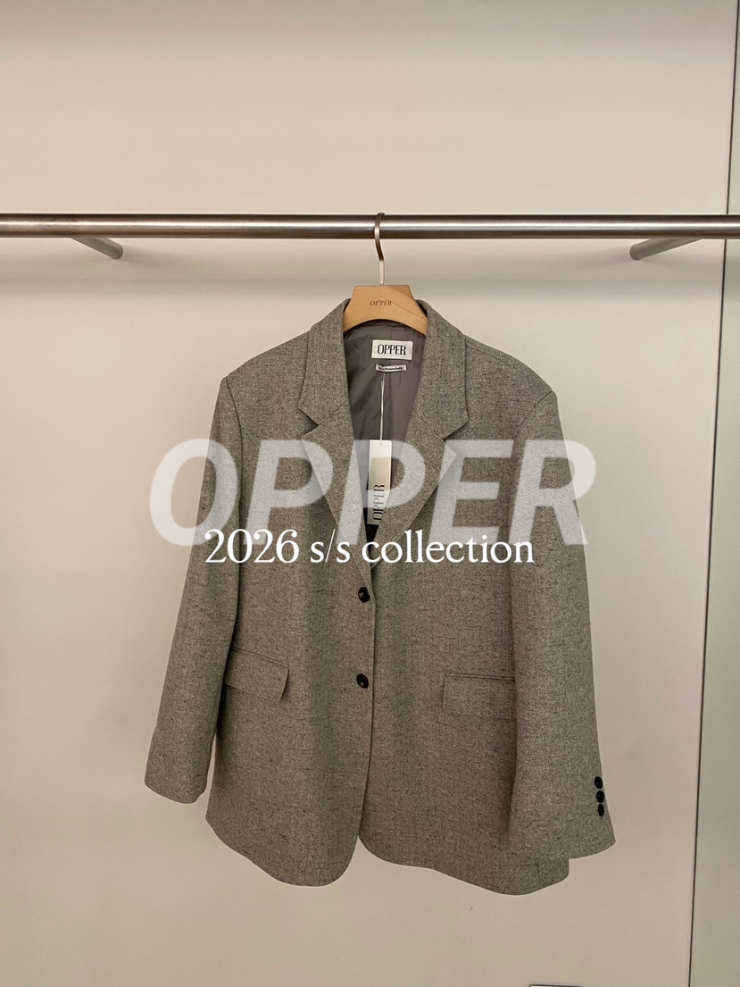 OP PER韓國直郵女士新款推薦人氣休閑時尚熱賣職業夾克羊毛OPPER-simplebeige夾克