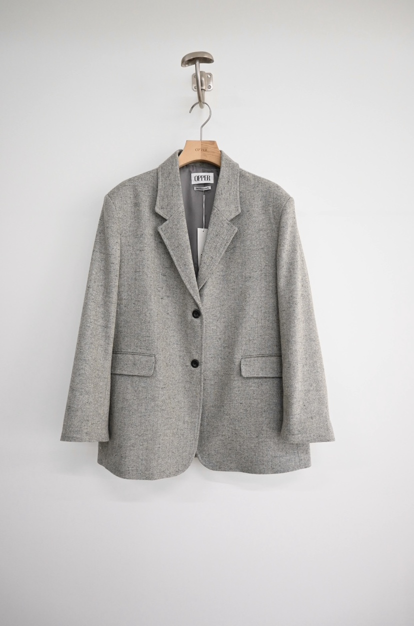 OP PER韓國直郵女士新款推薦人氣休閑時尚熱賣職業夾克羊毛OPPER-simplebeige夾克圖色1