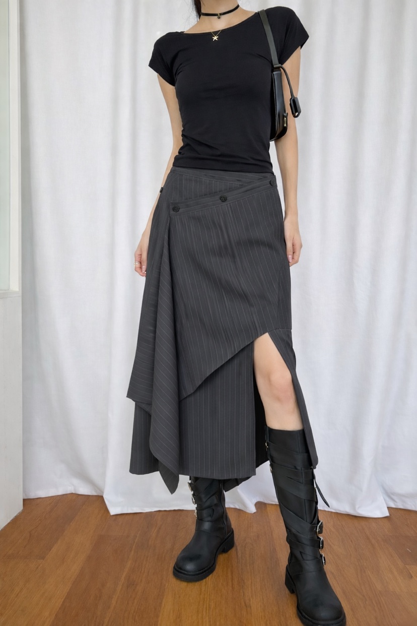 RED-J-레드.J-T東大門實拍女裝新款休閑推薦人氣長裙RED-J長裙