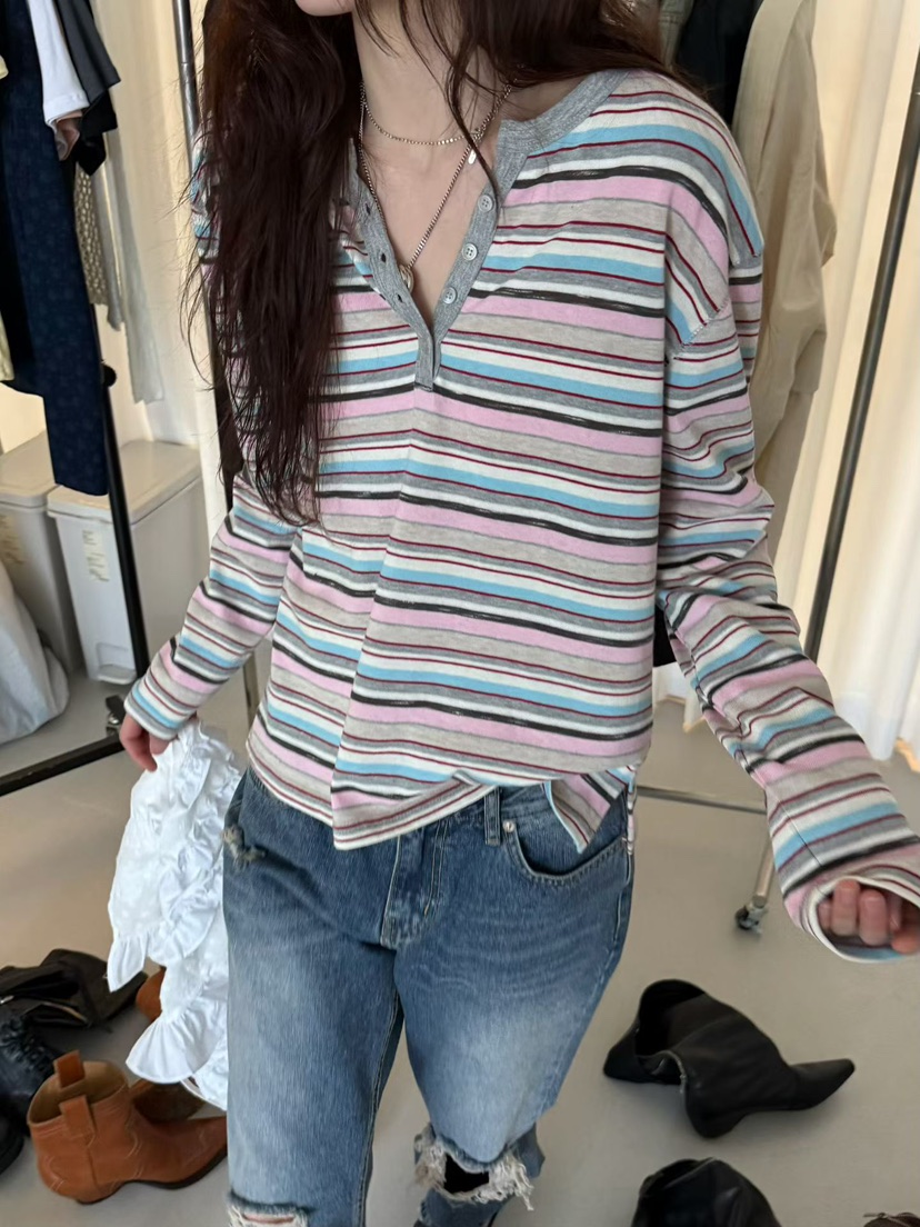 MINIMUZE東大門實拍女士新品真品熱賣休閑26春夏人氣長袖T恤MINIMUZE長袖T恤