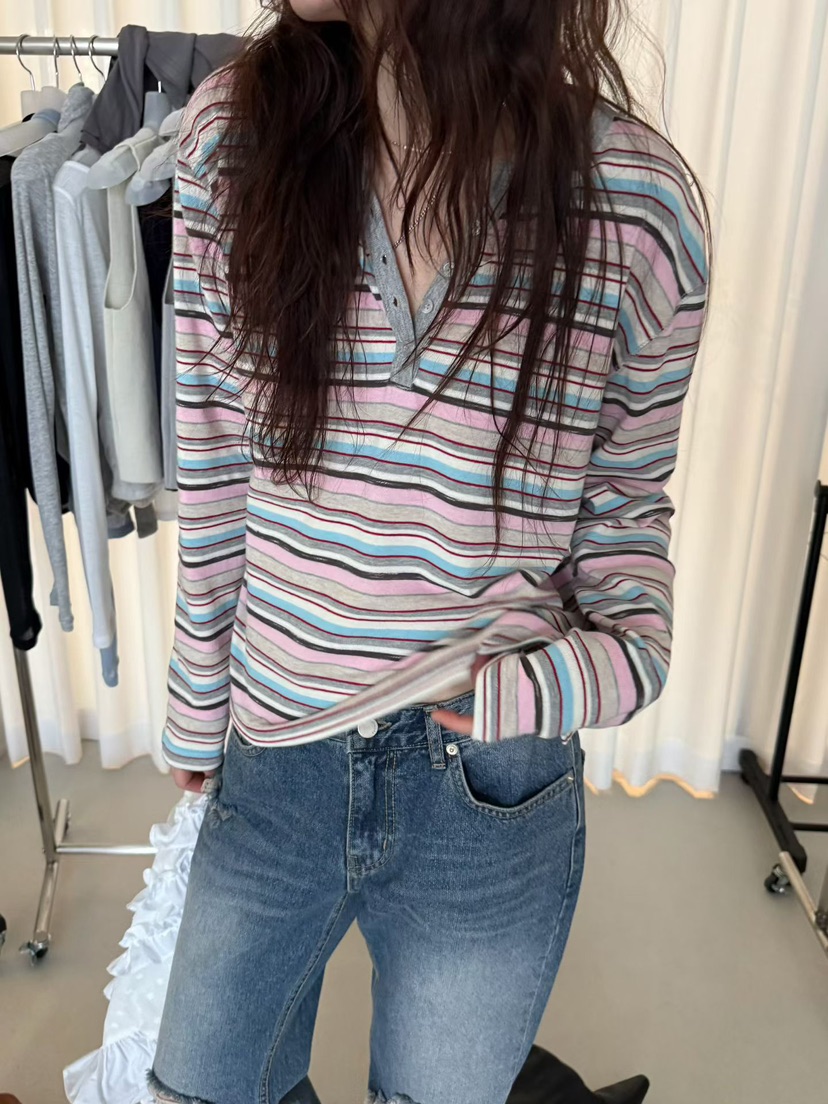 MINIMUZE東大門實拍女士新品真品熱賣休閑26春夏人氣長袖T恤MINIMUZE長袖T恤