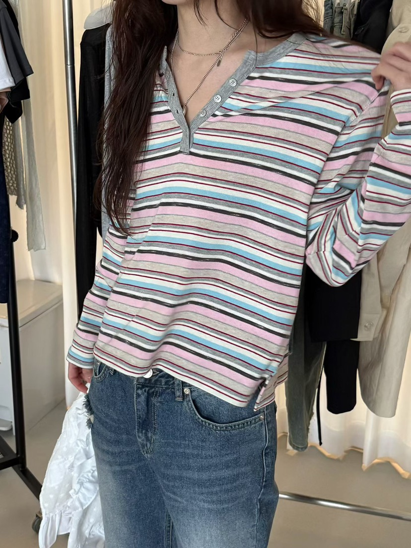 MINIMUZE東大門實拍女士新品真品熱賣休閑26春夏人氣長袖T恤MINIMUZE長袖T恤