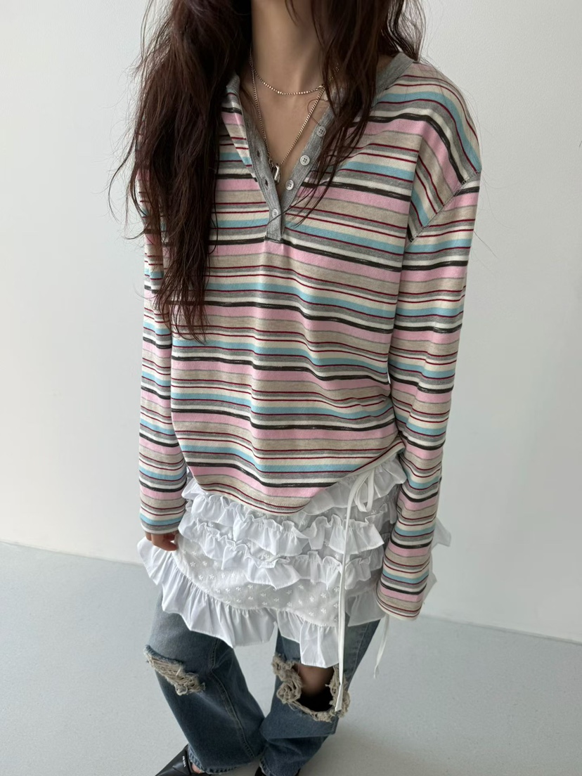 MINIMUZE東大門實拍女士新品真品熱賣休閑26春夏人氣長袖T恤MINIMUZE長袖T恤