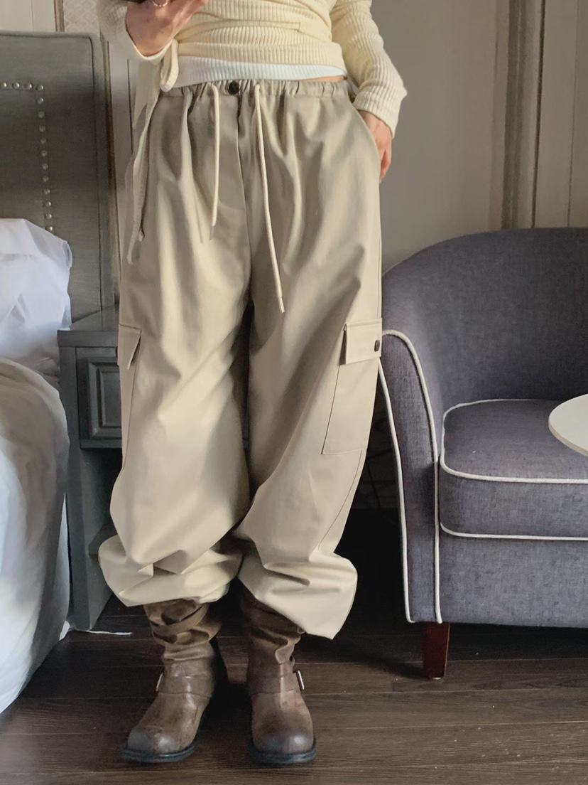 LA CREME韓國代購女士新款真品熱賣時尚26春夏人氣休閑褲LA CREME休閑褲