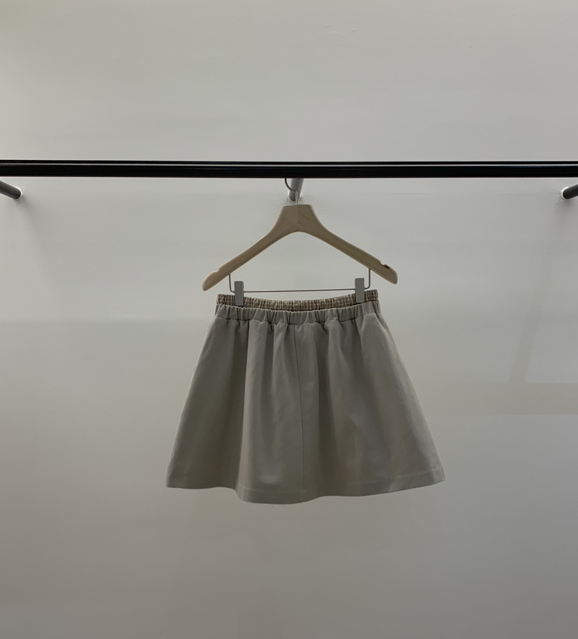 LA CREME韓國直郵女士新款真品職業26春夏推薦休閑短裙格子LA CREME短裙