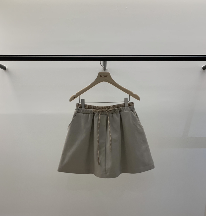 LA CREME韓國直郵女士新款真品職業26春夏推薦休閑短裙格子LA CREME短裙圖色1