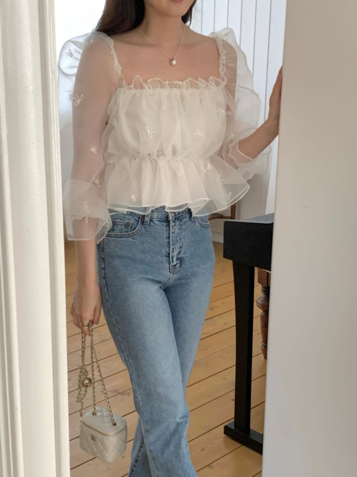 CRONG東大門實拍女裝新品休閑人氣推薦真品熱賣襯衫蕾絲衫CRONG襯衫/蕾絲衫