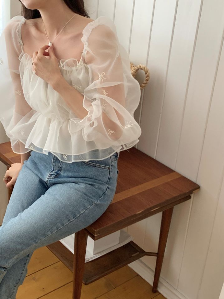 CRONG東大門實拍女裝新品休閑人氣推薦真品熱賣襯衫蕾絲衫CRONG襯衫/蕾絲衫