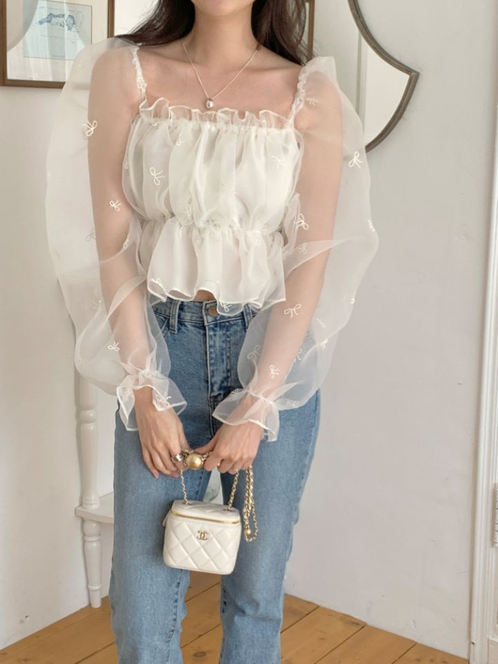 CRONG東大門實拍女裝新品休閑人氣推薦真品熱賣襯衫蕾絲衫CRONG襯衫/蕾絲衫