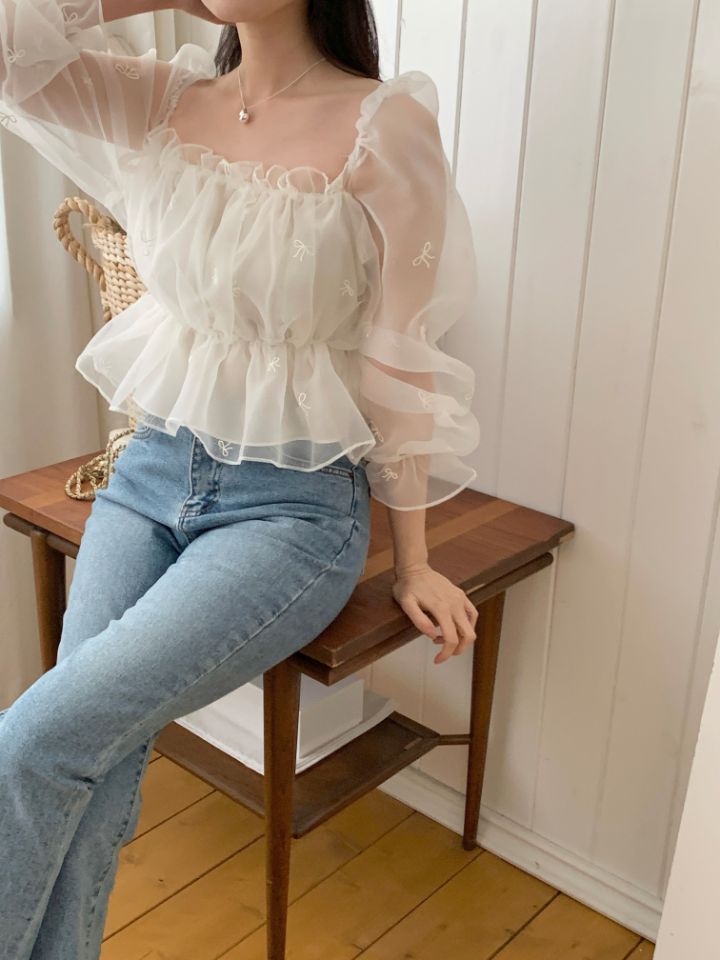 CRONG東大門實拍女裝新品休閑人氣推薦真品熱賣襯衫蕾絲衫CRONG襯衫/蕾絲衫