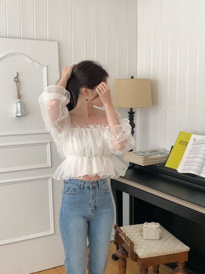 CRONG東大門實拍女裝新品休閑人氣推薦真品熱賣襯衫蕾絲衫CRONG襯衫/蕾絲衫