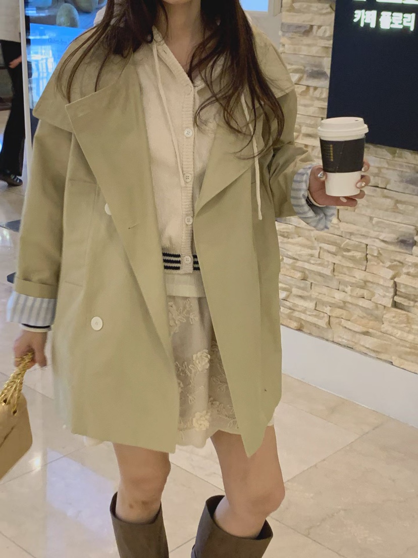 LA CREME東大門實拍女裝新品人氣時尚熱賣針織衫連帽衫棉質LA CREME針織衫