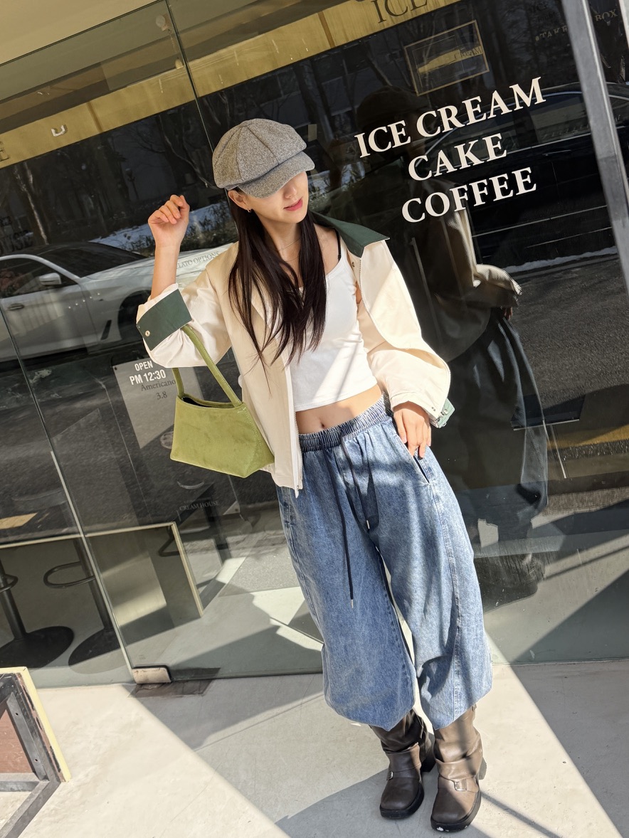 RED-J-레드.J-T韓國直郵女裝新款人氣真品夾克棉質短款RED-J夾克