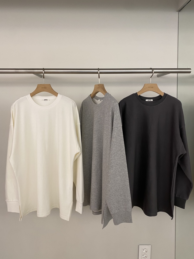 OP PER東大門直郵女裝新品26春夏休閑真品人氣推薦長袖T恤OPPER-simplebeige長袖T恤