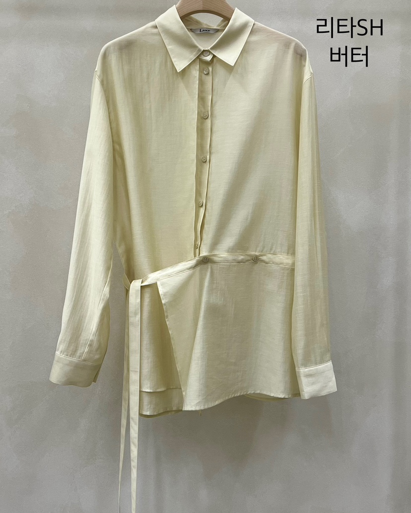 LAKE-A韓國直郵女士新款推薦真品職業時尚26春夏襯衫蕾絲衫Lake side襯衫/蕾絲衫圖色2