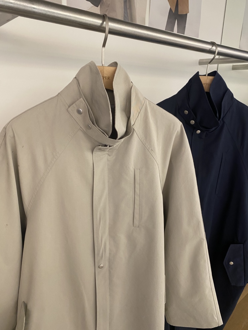 OP PER東大門代購女士新款熱賣真品推薦職業時尚長款風衣OPPER-simplebeige長款風衣
