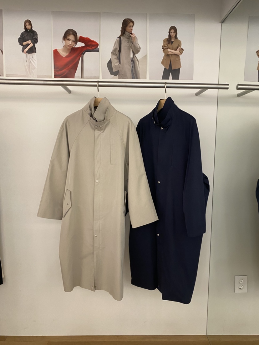 OP PER東大門代購女士新款熱賣真品推薦職業時尚長款風衣OPPER-simplebeige長款風衣