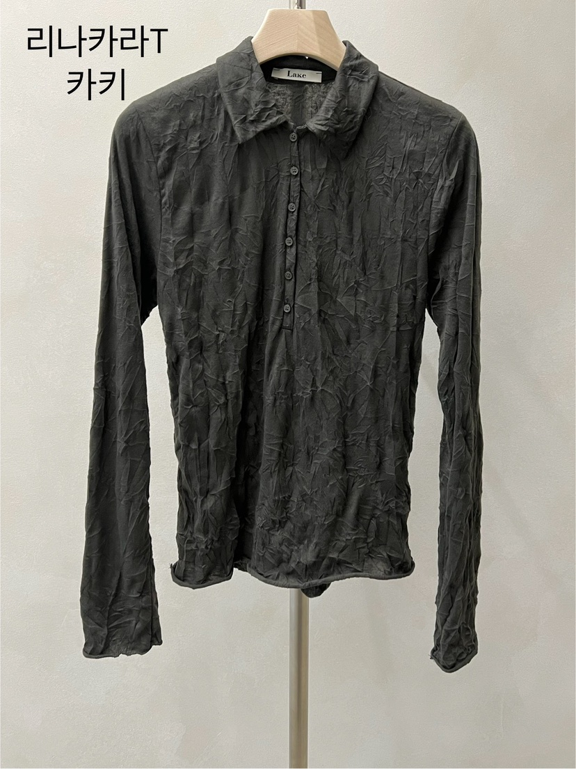 LAKE-A東大門代購女裝新款休閑26春夏時尚真品人氣長袖T恤Lake side長袖T恤圖色1