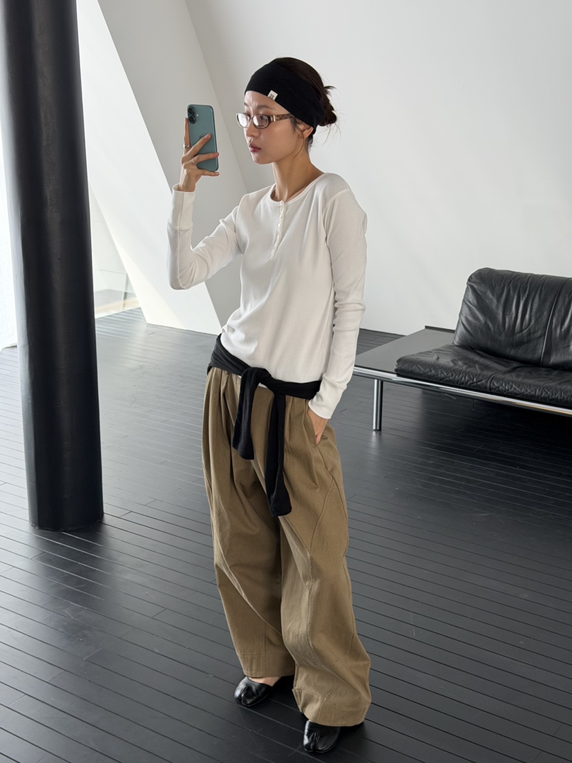 KARE/WEREPIECE東大門代購女裝新品熱賣真品長袖T恤紐扣KARE/WEREPIECE長袖T恤