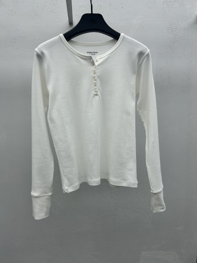 KARE/WEREPIECE東大門代購女裝新品熱賣真品長袖T恤紐扣KARE/WEREPIECE長袖T恤圖色3