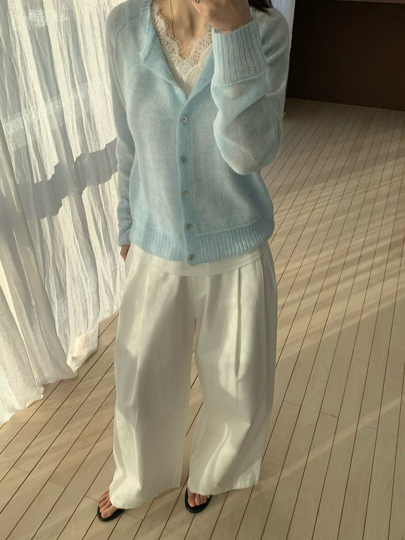 TAF韓國代購女士新款真品推薦人氣時尚職業26春夏針織衫雙層TAF針織衫