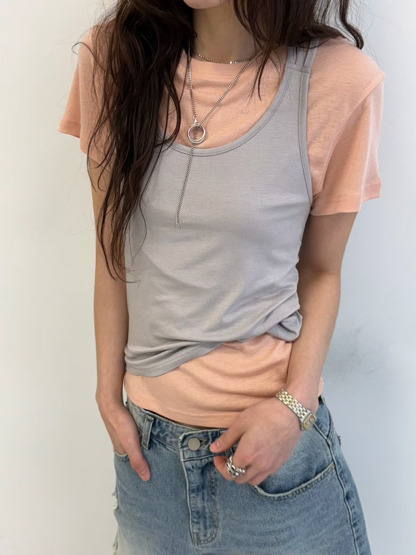 MINIMUZE韓國代購女士新品職業26春夏人氣時尚熱賣吊帶背心MINIMUZE吊帶/背心